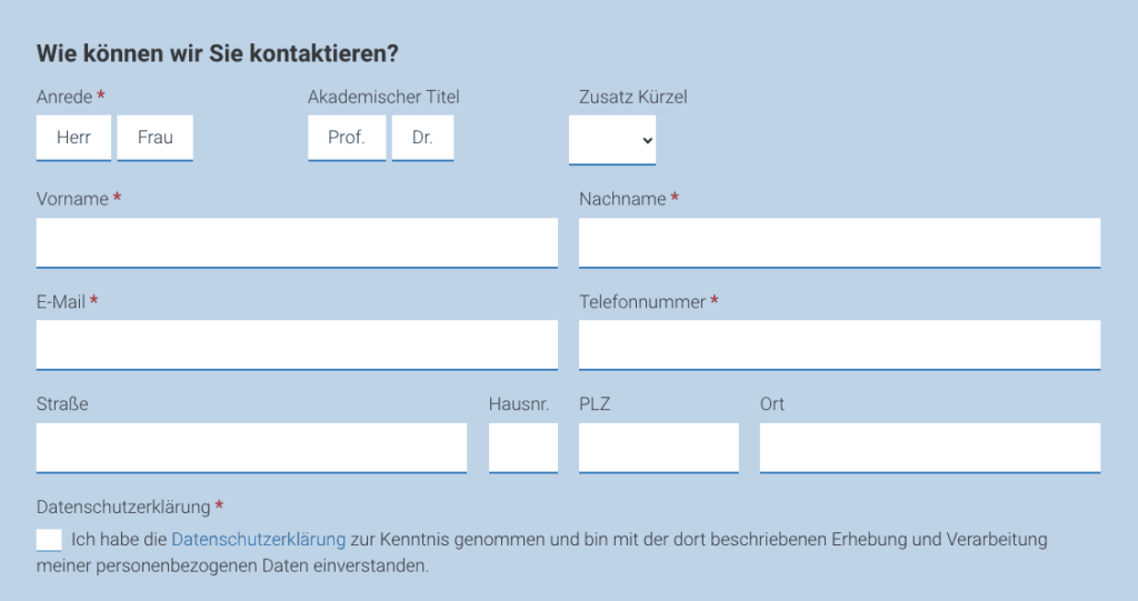 FlexiLead - Individuelles Kontakt Formular